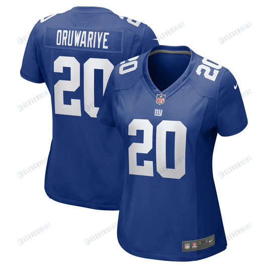 Amani Oruwariye 20 New York Giants Women's Game Jersey - Royal