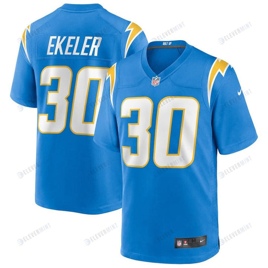 Austin Ekeler 30 Los Angeles Chargers Game Player Jersey - Powder Blue