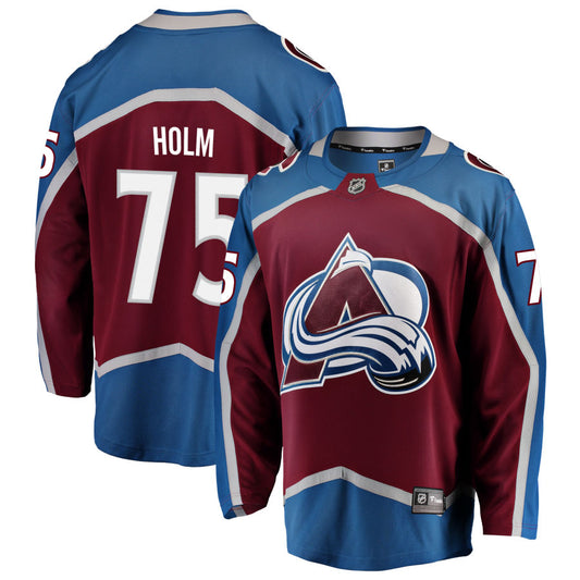 Arvid Holm Colorado Avalanche Fanatics Branded Home Breakaway Jersey - Maroon