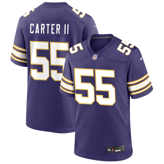 Andre Carter II Minnesota Vikings Nike Classic Game Jersey - Purple