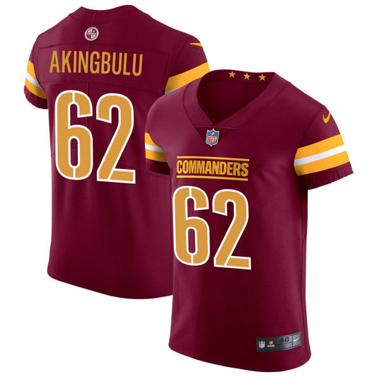 Alex Akingbulu Washington Commanders Nike Vapor Untouchable Elite Jersey - Burgundy